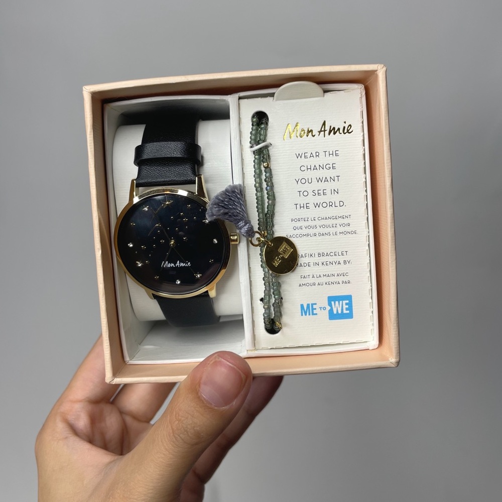 Brand new Mon Amie watch and bracelet set